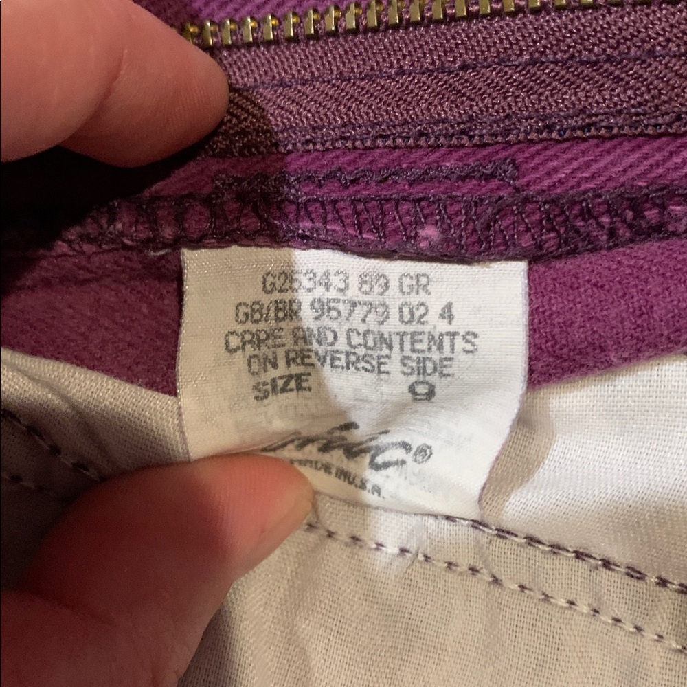 Vintage 80s 90s Purple High Waisted Mom Shorts - Picture 10 of 11